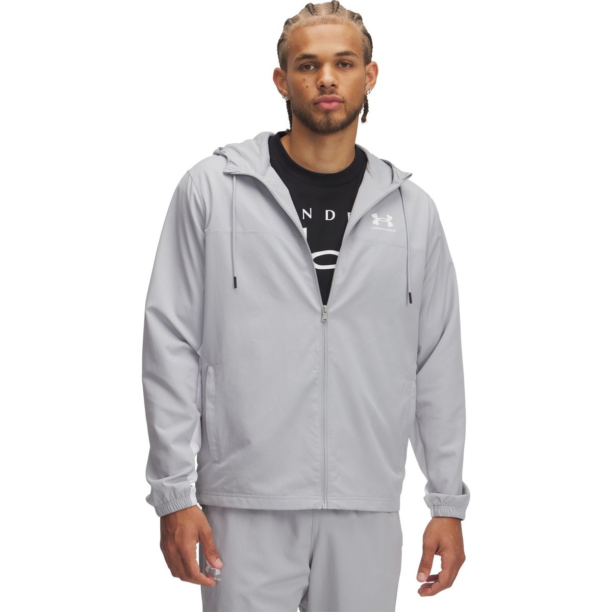 Under Armour Rival Wvn Windbreaker gray white (011) XXL 1390149-011-XXL