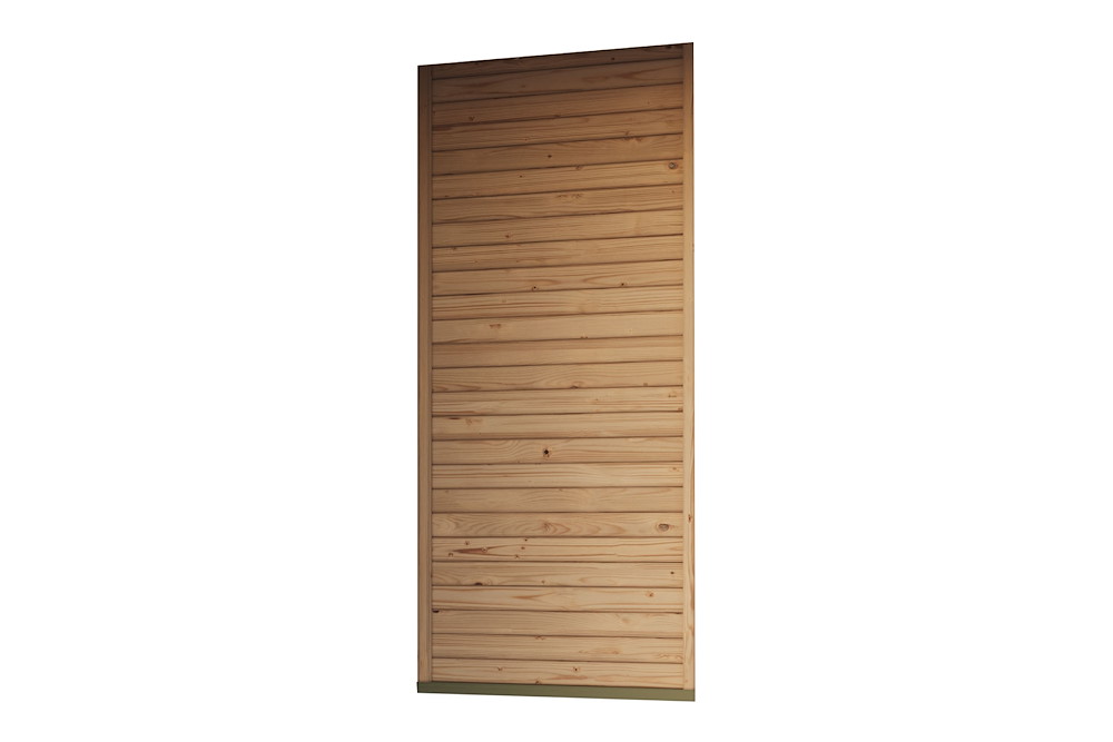 KARIBUHOLZT Cubeco Pavillon Seitenwand natur halbe Breite 16988349