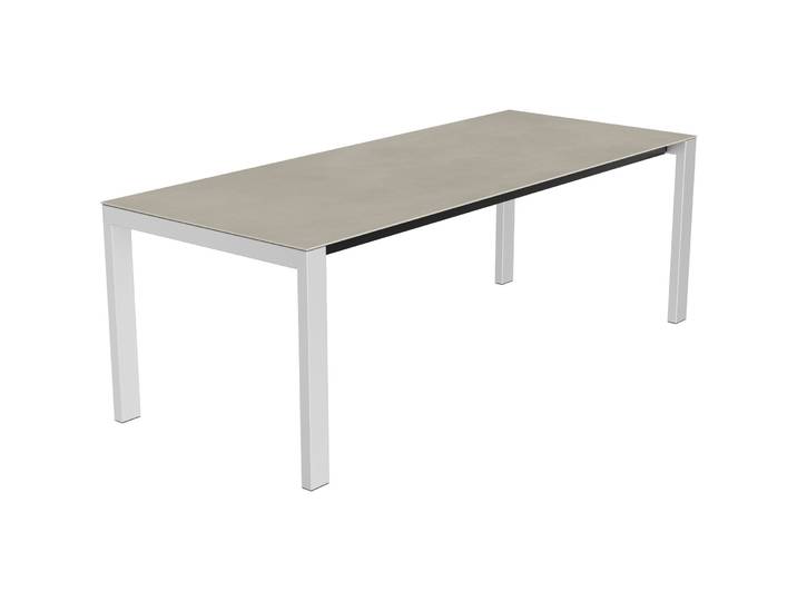 Gartentisch Panama Edelstahl gebürstet / Grigio Keramik/Edelstahl B 220 T 90 cm - Möbel Konfigurator: Traummöbel individuell zusammenstellen