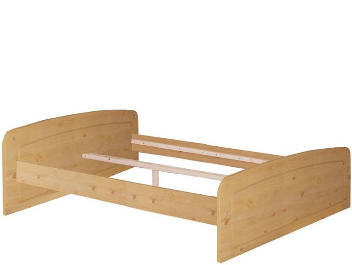 loft24 Bettgestell Rachel - Bett Bettrahmen Doppelbett, Bettrahmen, Bett, Doppelbett, Kiefer, Landhaus Stil