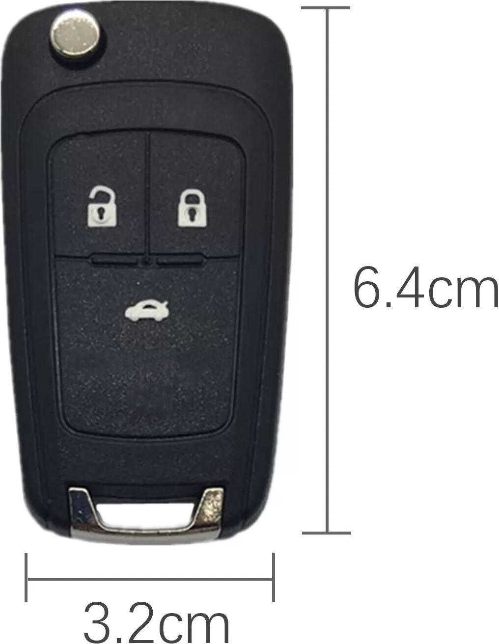 INF 3-Tasten-Autoschlüsselhülle für Buick/Opel/Chevrolet
