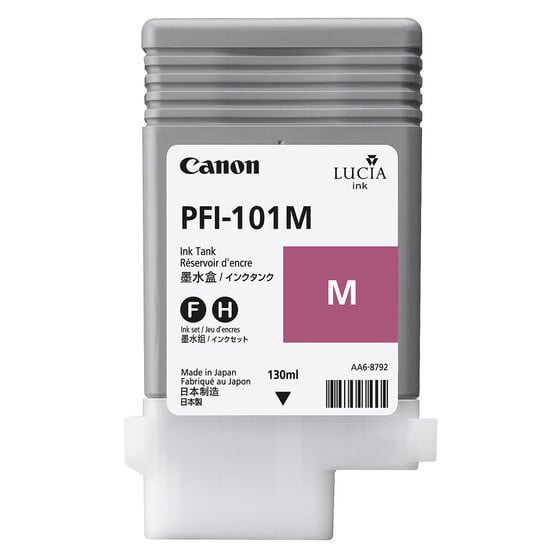 Canon PFI-101M Magenta Inkt op pigmentbasis, 130 ml