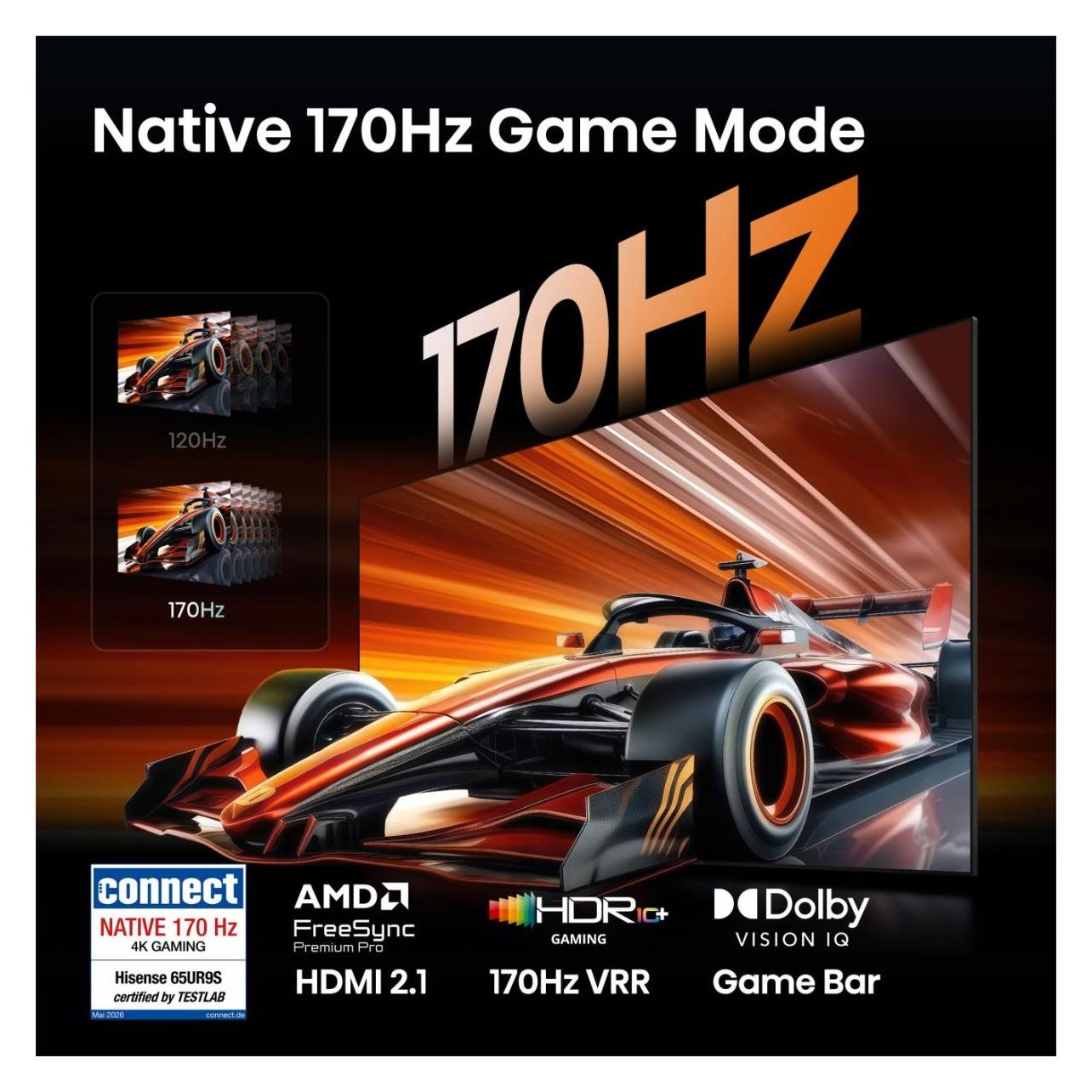 Hisense 65UR9S (65", 4K) (65UR9S)