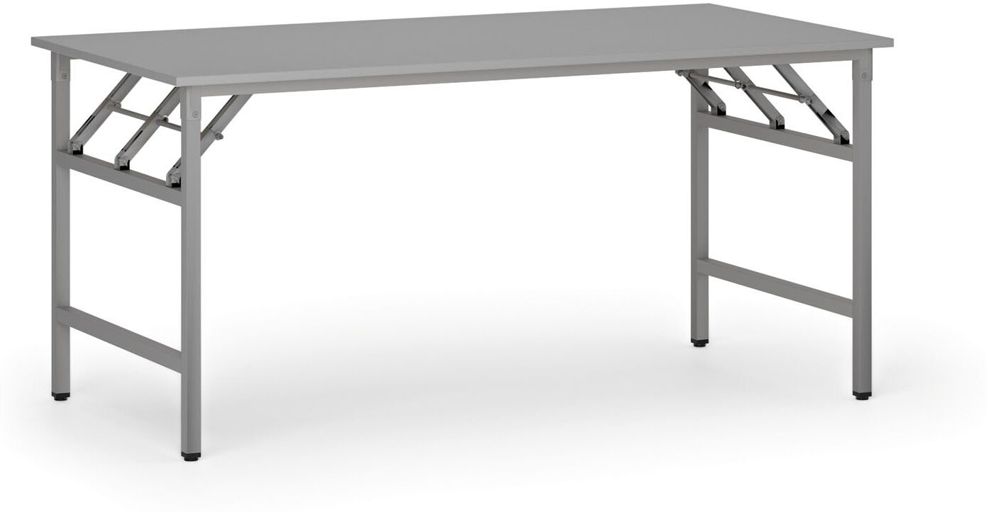 B2B Partner Klapptisch FAST READY, 160x80 cm, graues Gestell, grau