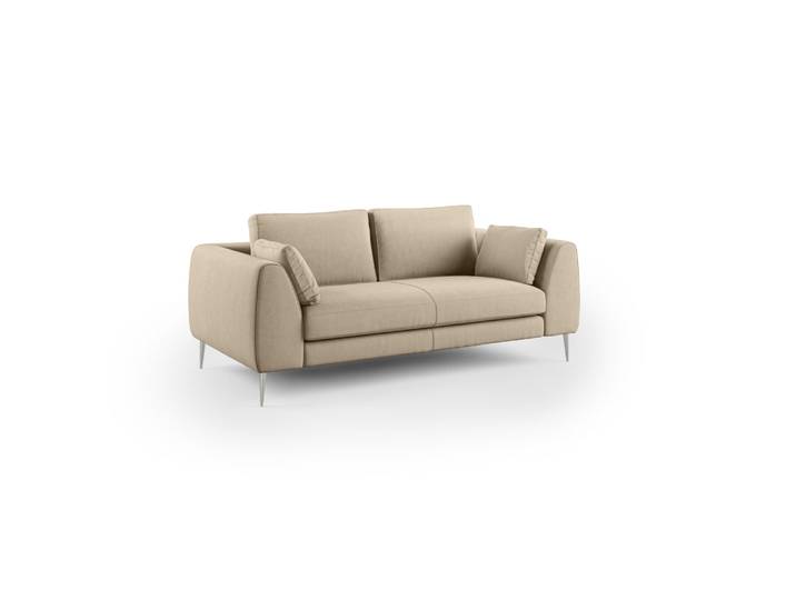 Canapé en microfibre détachable 176 cm beige
