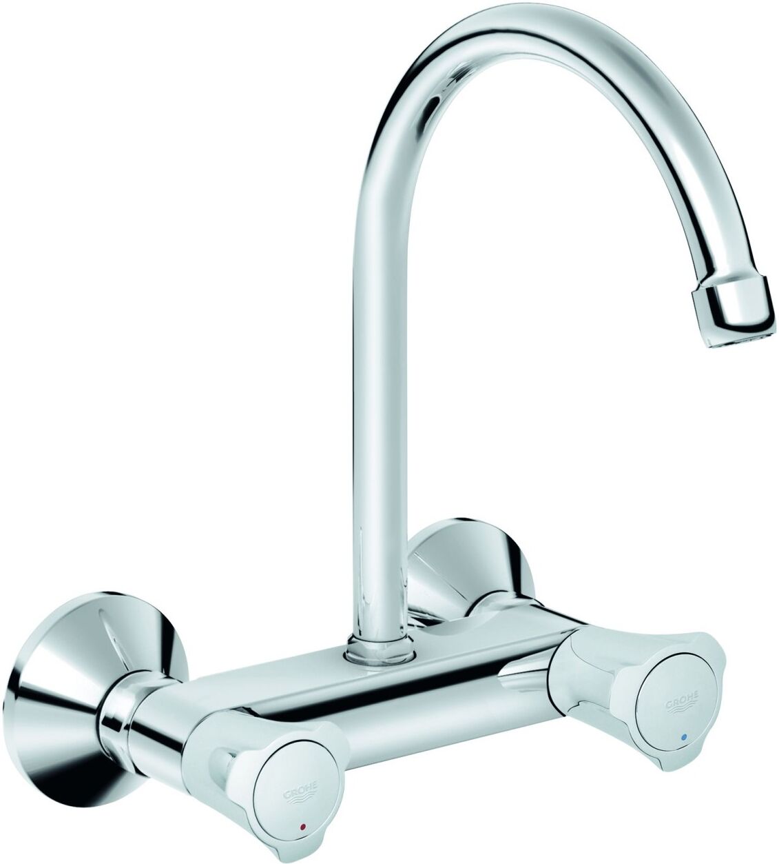 Grohe Spültisch-Wandbatterie Costa 31191_1 Bogenauslauf chrom, 31191001 31191001