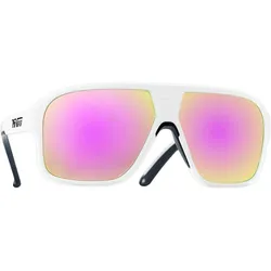 Pit Viper, Unisex, Sportbrille, The Miami Nights Flight Optics (Miami Nights, Anthrazit, Blau), Schwarz, Weiss