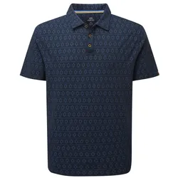 Sherpa Herren Bali Polohemd - XXL - RATHEE BLUE PRAYER WHEEL
