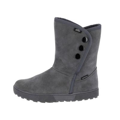 Winterstiefel LICO "Winterstiefel Amalia", Mädchen, Gr. 34, grau, Veloursleder, Schuhe Winterstiefel
