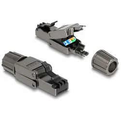 DELOCK RJ45 Stecker Cat.8.1 STP werkzeugfrei