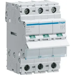 Hager Ausschalter REG, 3S, 63A, 400V, 3TE