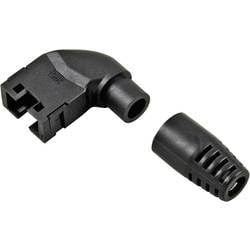 Hirose Electronic RJ45-KS90LR Knickschutztülle für RJ45-Steckverbinder Hirose, abgewinkelt RJ45-KS90LR Knickschutztülle Pole: 8P8C Schwarz 1 St.