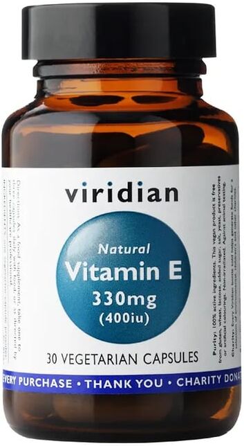 Viridian VITAMINA E NATURAL 400IU 30 VCaps