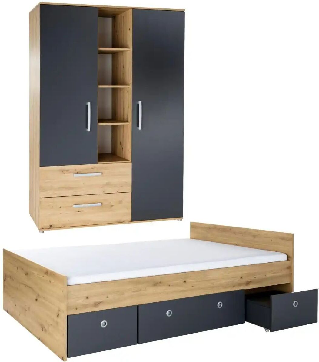 Höffner Jugendzimmer 3er-Set  Alessio ¦ mehrfarbig ¦ Maße (cm): B: 430 H: 287