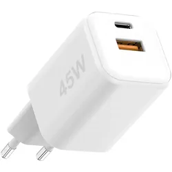 Fontastic USB Ultra Schnell-Reiselader Mini GaNto45 weiss