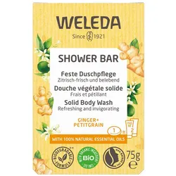 Feste Duschpflege Shower Bar - Ginger + Petitgrain 75g
