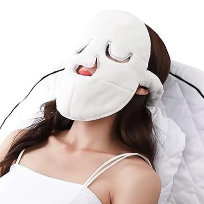 1pc wiederverwendbare Gesichtstuchmaske kalt heiß Kompresse Gesichtsdampfer Handtuch Maske feuchtigkeitsspendende Schönheit Hautpflege Spa Handtücher für Gesichtsgesichtsdampfer Maske für Frauen