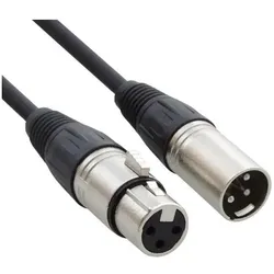 keepdrum DMX-Kabel Set 3-pol XLR je 2x 3m-10m-15m (15 m, XLR Kabel), Audiokabel