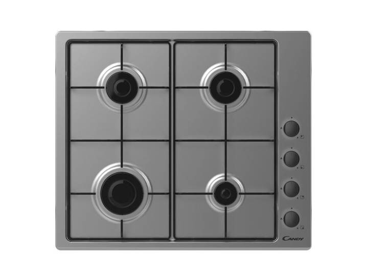 Table de cuisson gaz CANDY CKD621LX 4 foyers Inox