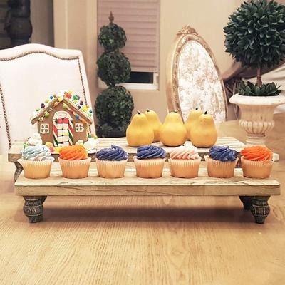 Neuxi 2 Pcs Set Wooden Display Riser - S
