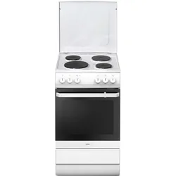 Amica SHE 11545 W, Backofen + Herd Freistehend, Weiss
