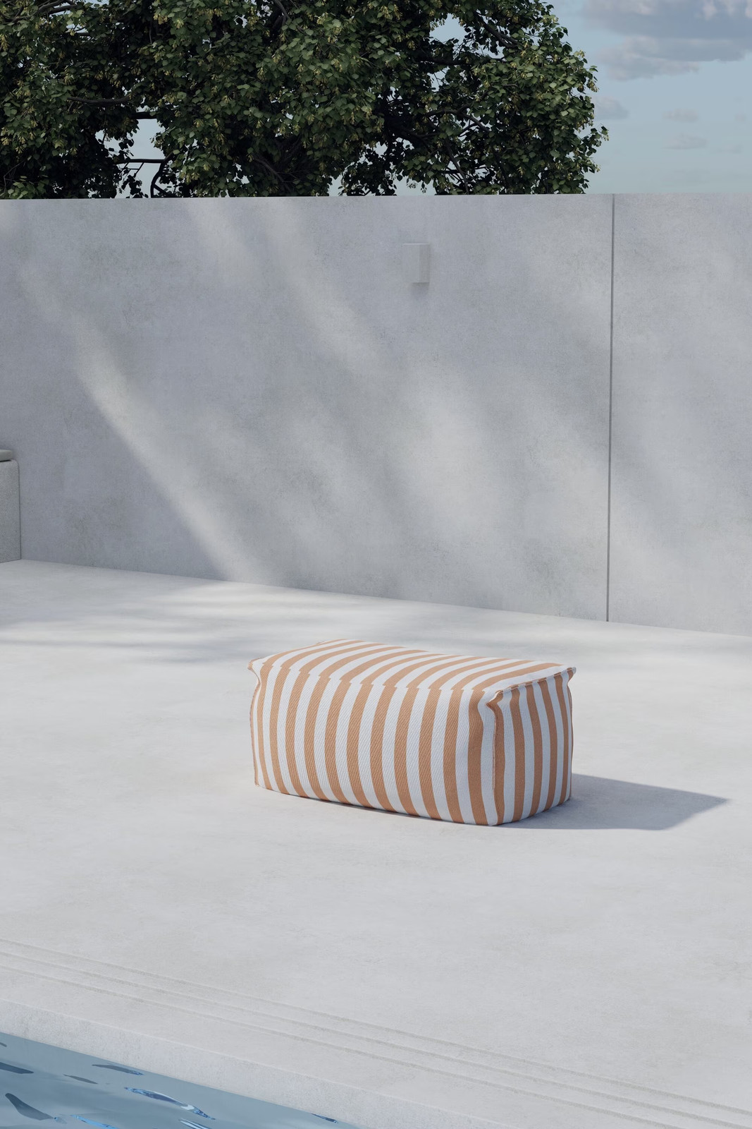 Nohr Hocker Carlson Peach Gestreept