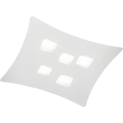 Gea Luce Isotta Deckenleuchte 5x GX53 Weiß - Metall 50x55 cm, modernes Design, max. 5x8W, IP20, ohne Leuchtmittel