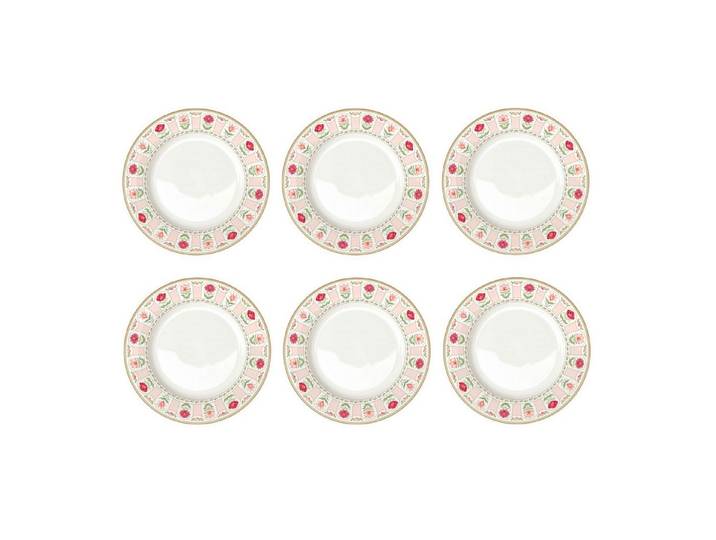 EasyLife Speiseteller Flowery, Spülmaschinengeeignet, Mehrfarbig, Blumen, H: cm