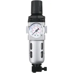 JCB Druckluft Filter regelbar mit Manometer 0-10 bar Druckregler Druckminderer
