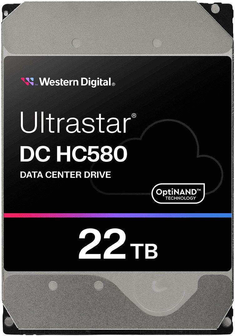Western Digital Ultrastar DC HC580 3.5-inch 7200 RPM 512MB Internal Hard Drive 22TB SAS