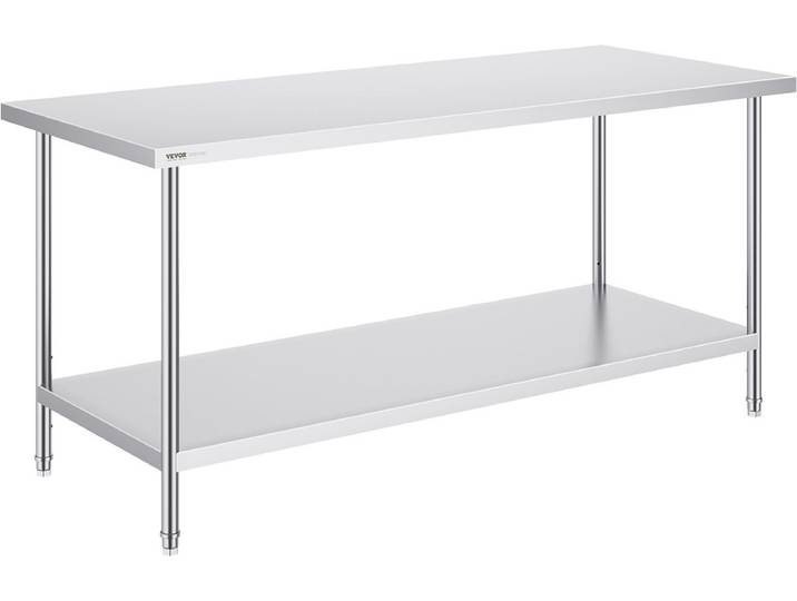 VEVOR voorbereidingstafel werktafel voedselbereiding 762x1829mm
