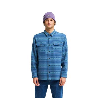Flanellhemd BILLABONG "Offshore Jacquard Flannel", Herren, Gr. M, blau (real teal), Obermaterial: 100% Baumwolle., Hemden
