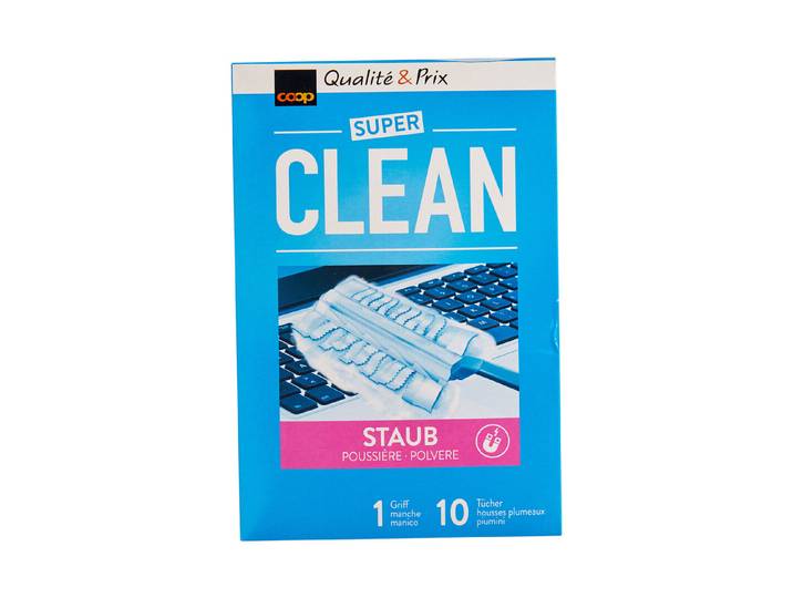 Super Clean Staubfänger Griff 10 Tücher