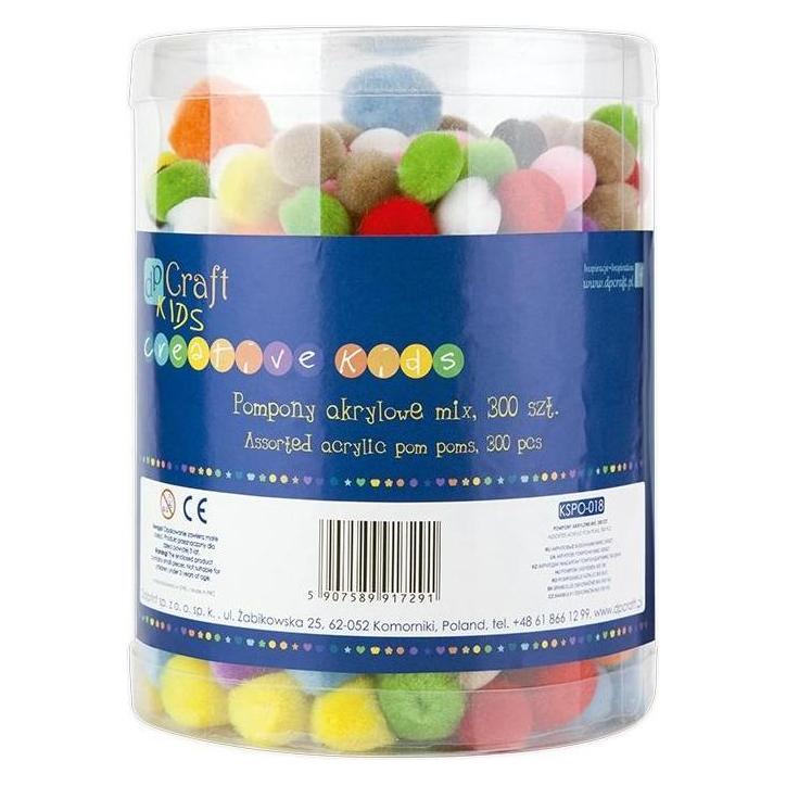 Dalprint Acryl-Pompons 300 Stück, gemischt (58216028)