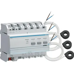 Hager TE332 Messwertgeber KNX für 3 Stromkreise mit 3 Wandlern