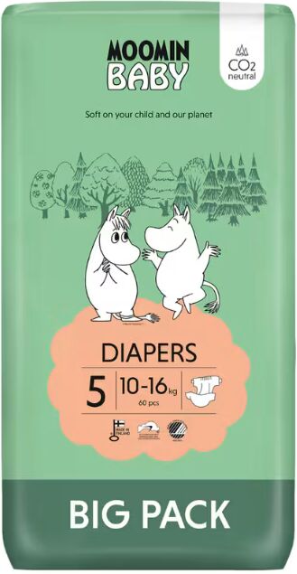 Muumi Baby Moomin Baby T5 10-16kg 60 fraldas