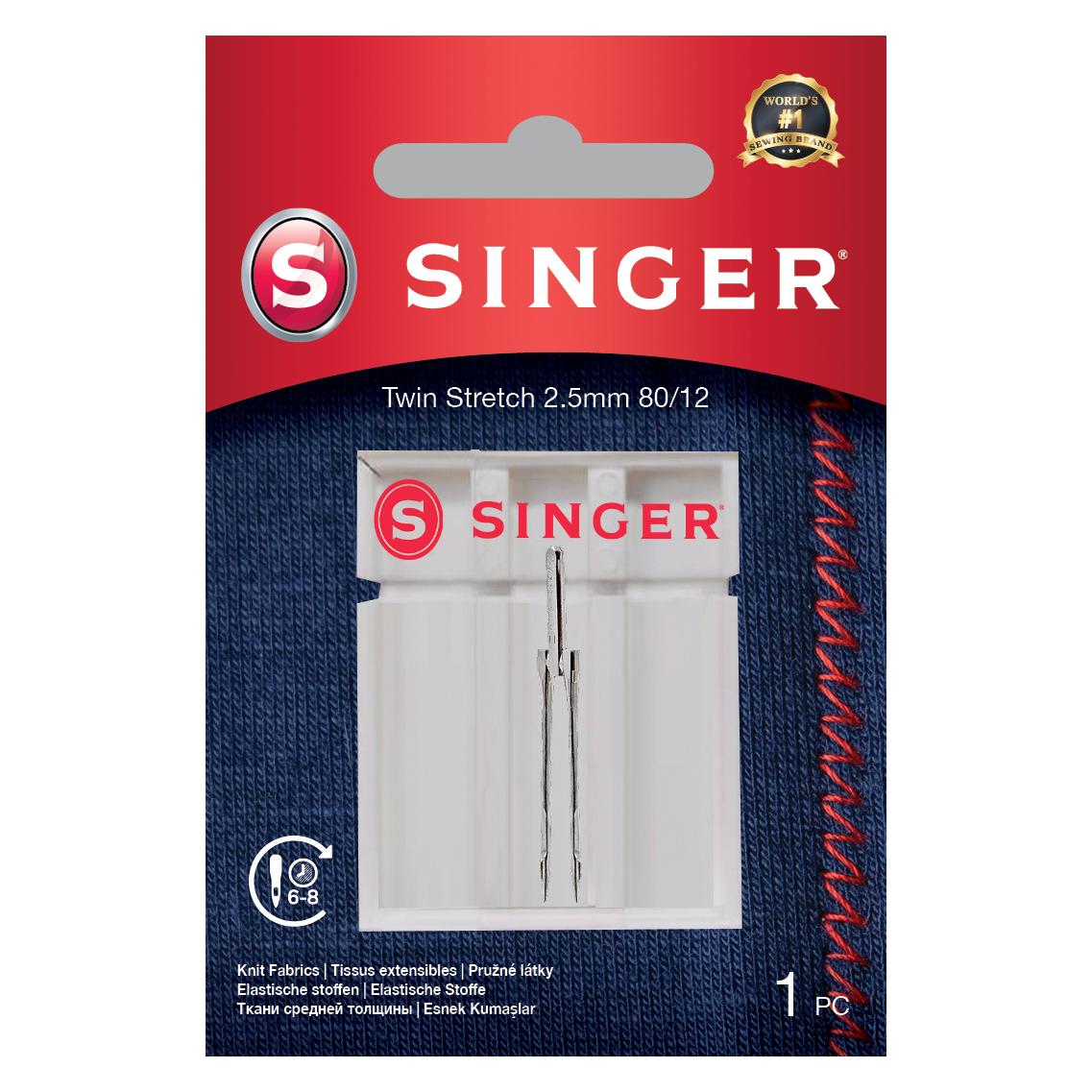 Singer TWIN Stretchnadel, 2.5mm, 80/12 (33012866)