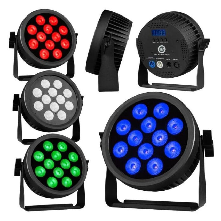 Light4Me CREE ALU QUAD PAR 12 par Licht (12 W, LED) (5908249827509)