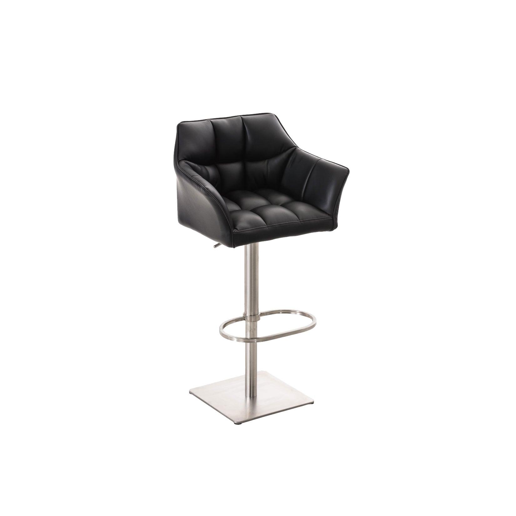 CLP Barhocker Damaso E Farbe: schwarz, Gestell Farbe: edelstahl