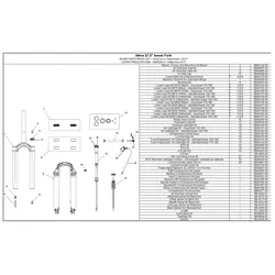 Formula Tauchrohreinheit Kit, Selva, 27.5", Qr15, Boost, Federweg 120-160Mm, White