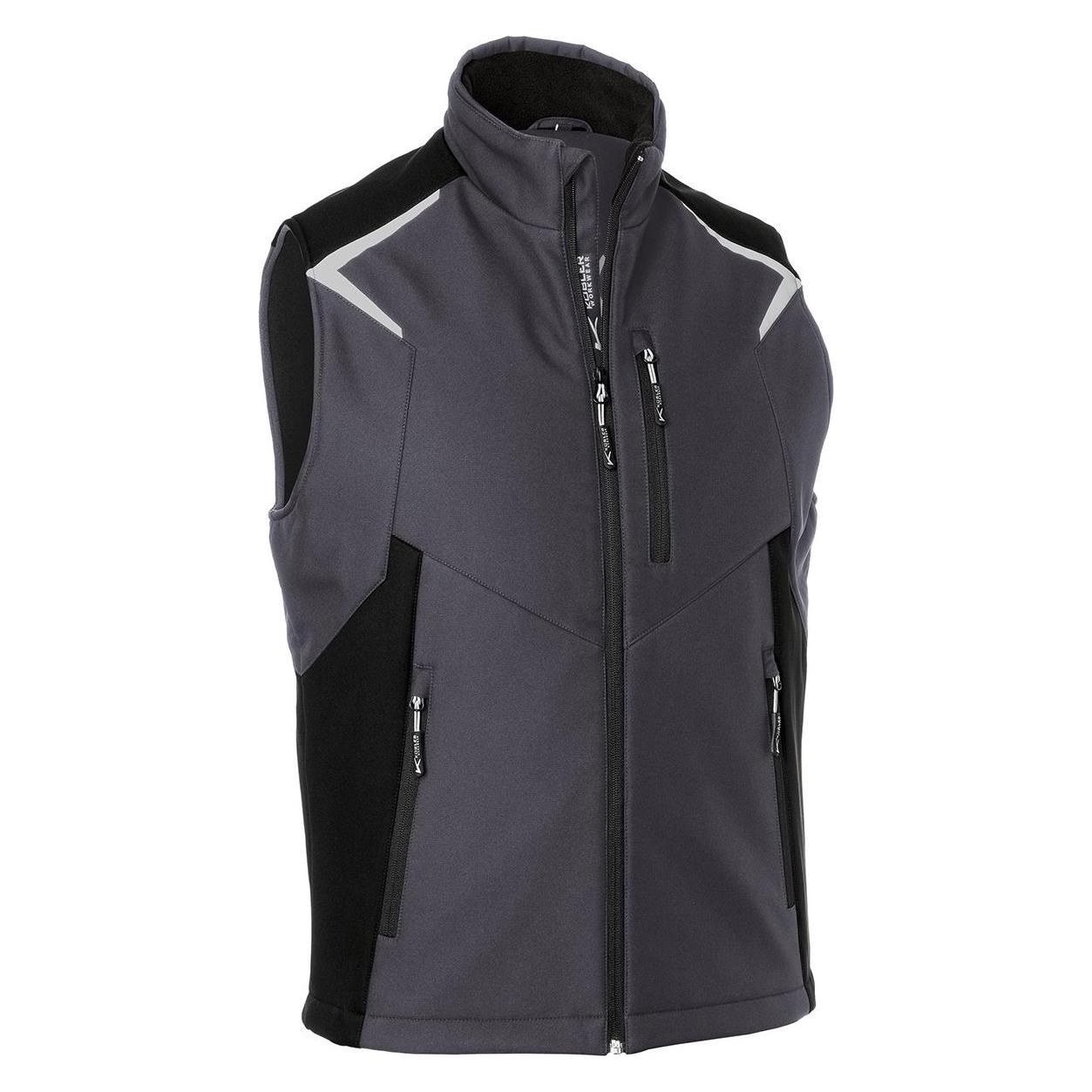 Kübler Bodyforce Softshell Weste Anthrazit/Schwarz L (L) (210141)