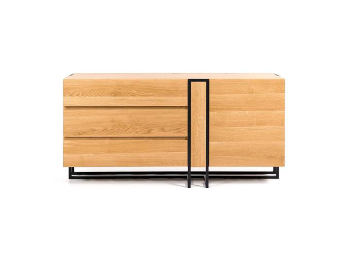Commode en bois Morino 160 cm Bois de chêne massif