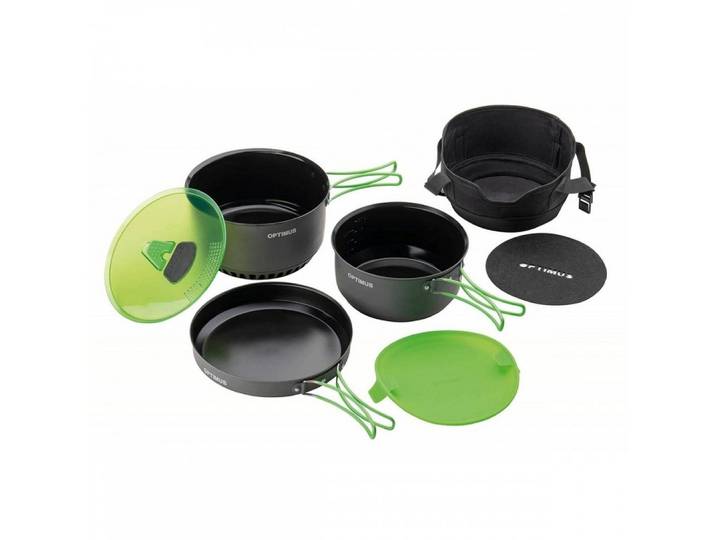 Katadyn Topf-Set Kochset, Optimus-Terra Camp 4, Aluminium (Set, 7-tlg)