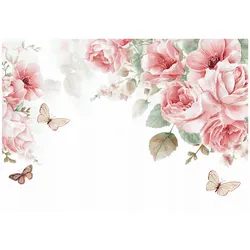 FOTOTAPETE Blumen Rosen Rosa Schlafzimmer 200x140