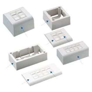 Datacom STP 2xRJ45 socket Cat5e (for both under and over plaster) (Keystone Modul, Netzwerk Kupplung, Netzwerk Zubehör) (502710087634)