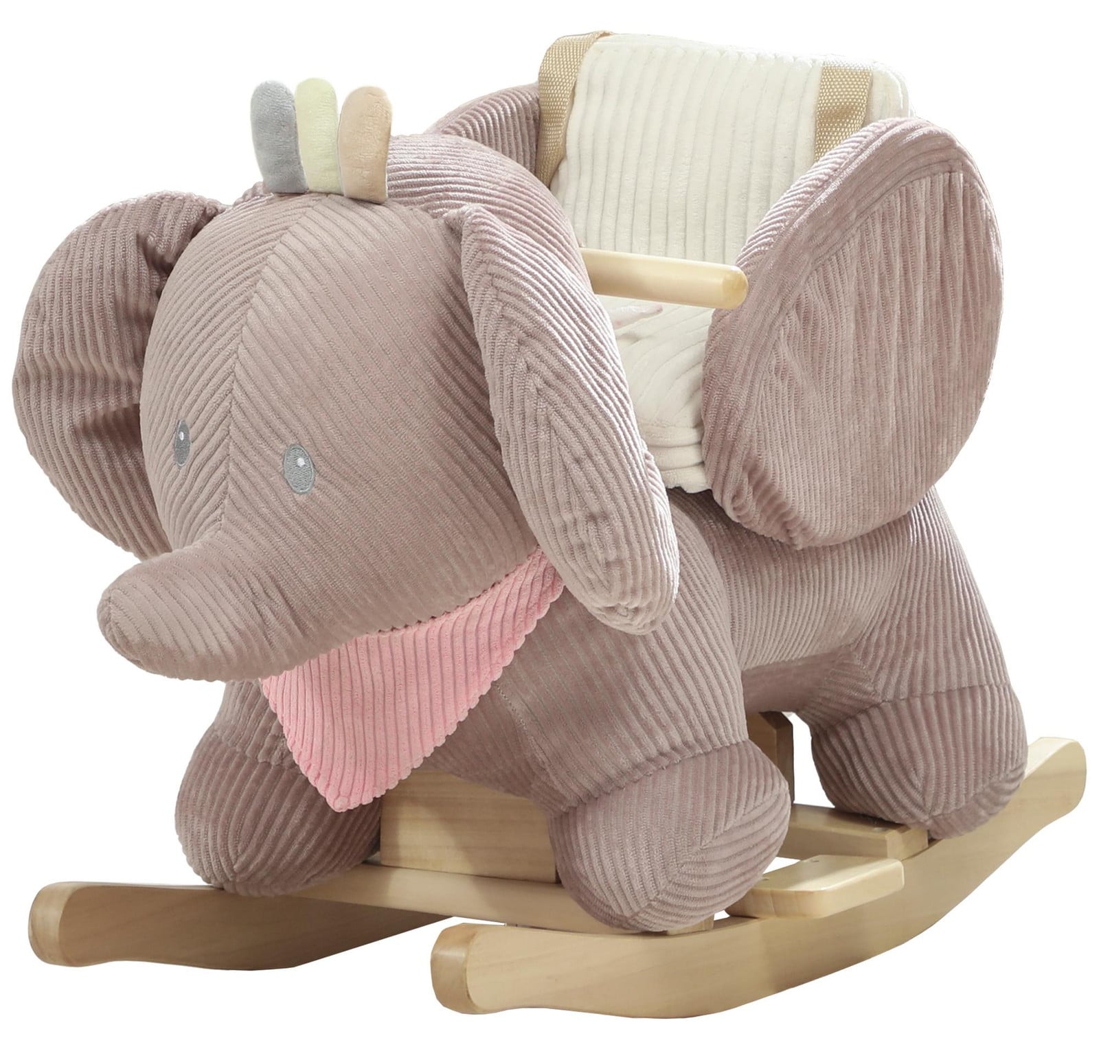 AIYAPLAY Schommeldier Olifant met interactieve diergeluiden en zachte vulling