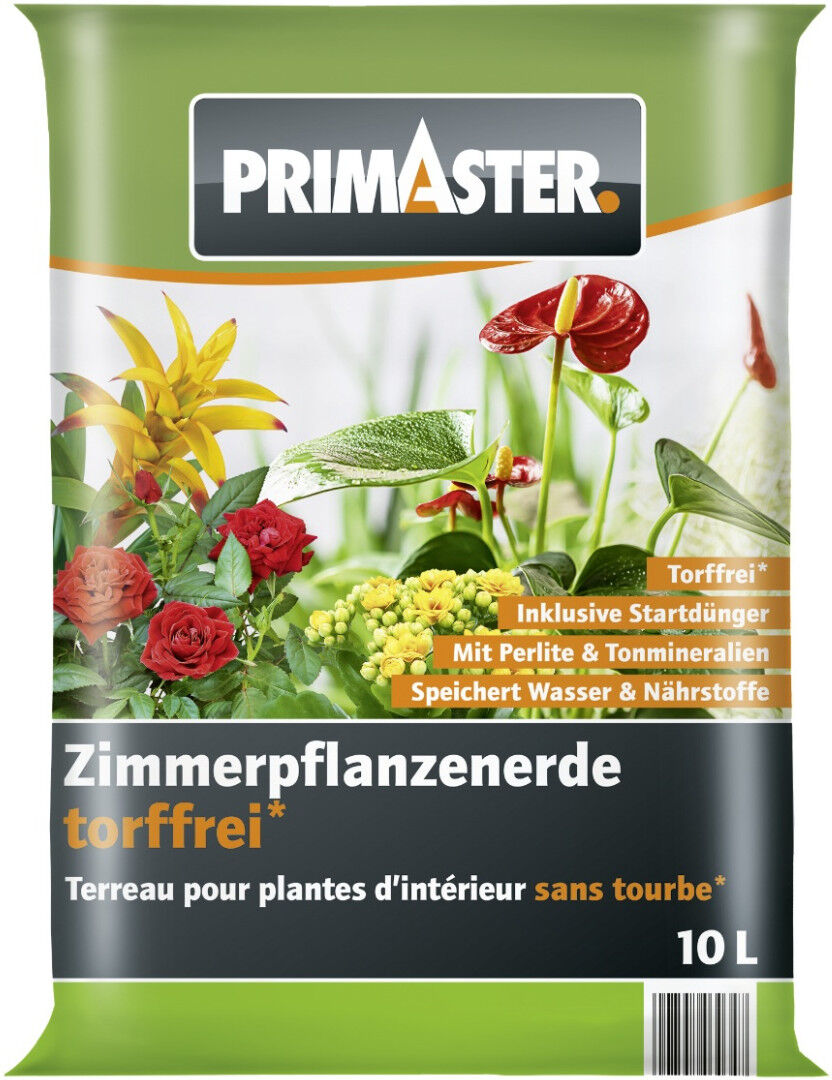 Primaster Zimmerpflanzerde torffrei 10 L
