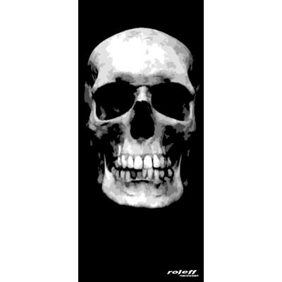 Multifunktionstuch ROLEFF "Schlauchtuch" Gr. M, schwarz (big skull, ro 422), Modetücher, Damen, M, Polyester, bedruckt, Multifunktionstuch
