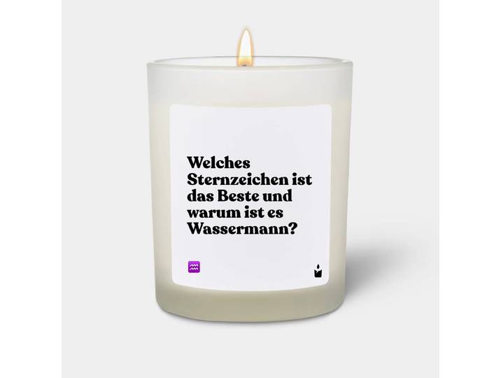 Duftkerze Weiss Flowery Welches Sternzeichen ist das Beste und warum ist es Wassermann?