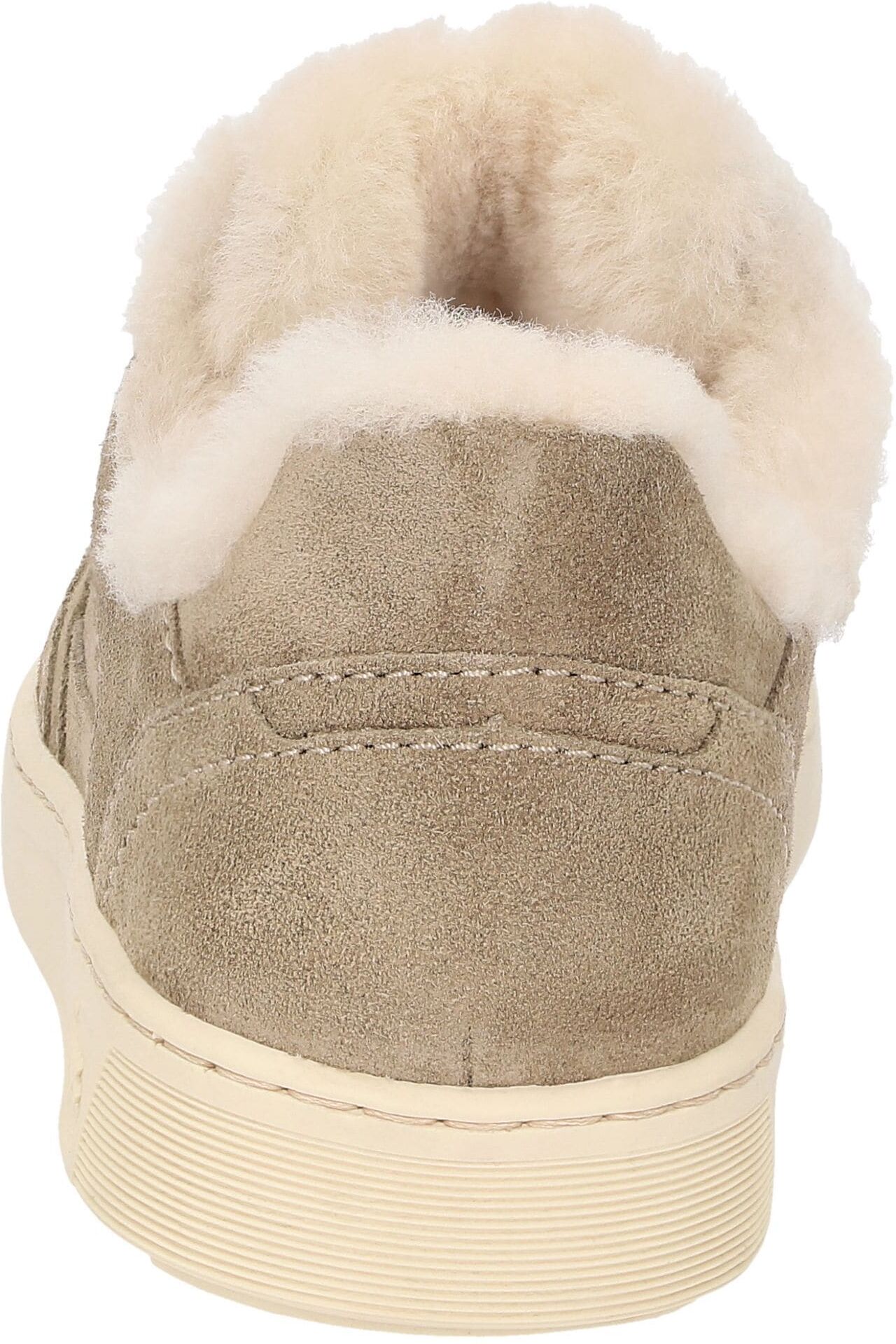 Sneaker SIOUX "Maites sneak 007-LF", Damen, Gr. 37 (UK 4), beige, Obermaterial: 100% Kalbsveloursleder CAVL. 100% Gummi rubber., Schuhe Sneaker